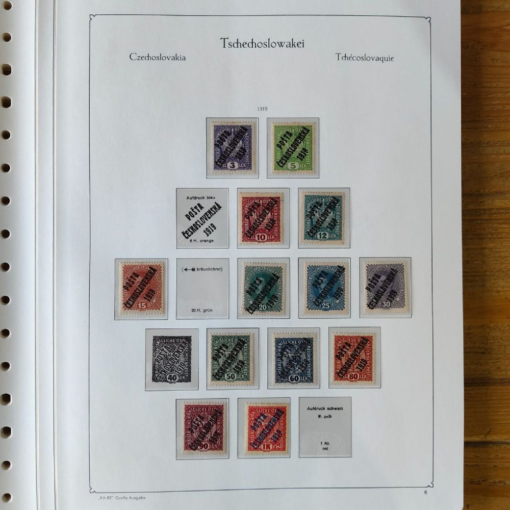 Sbírka známek Sbírka, Mi.#, Krásná sbírka ČSR I a II mix kvality Sbírka známek Sbírka, Mi.#, Krásná sbírka ČSR I a II mix kvality