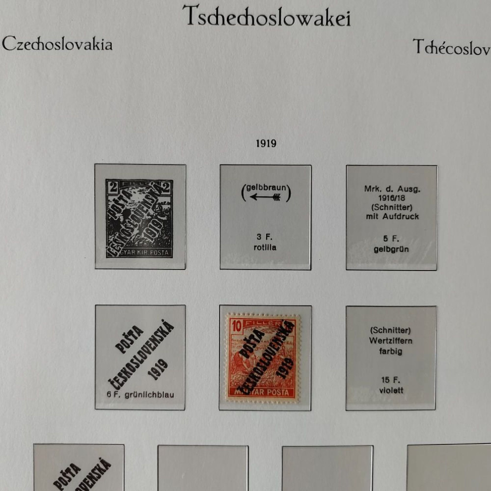 Sbírka známek Sbírka, Mi.#, Krásná sbírka ČSR I a II mix kvality Sbírka známek Sbírka, Mi.#, Krásná sbírka ČSR I a II mix kvality