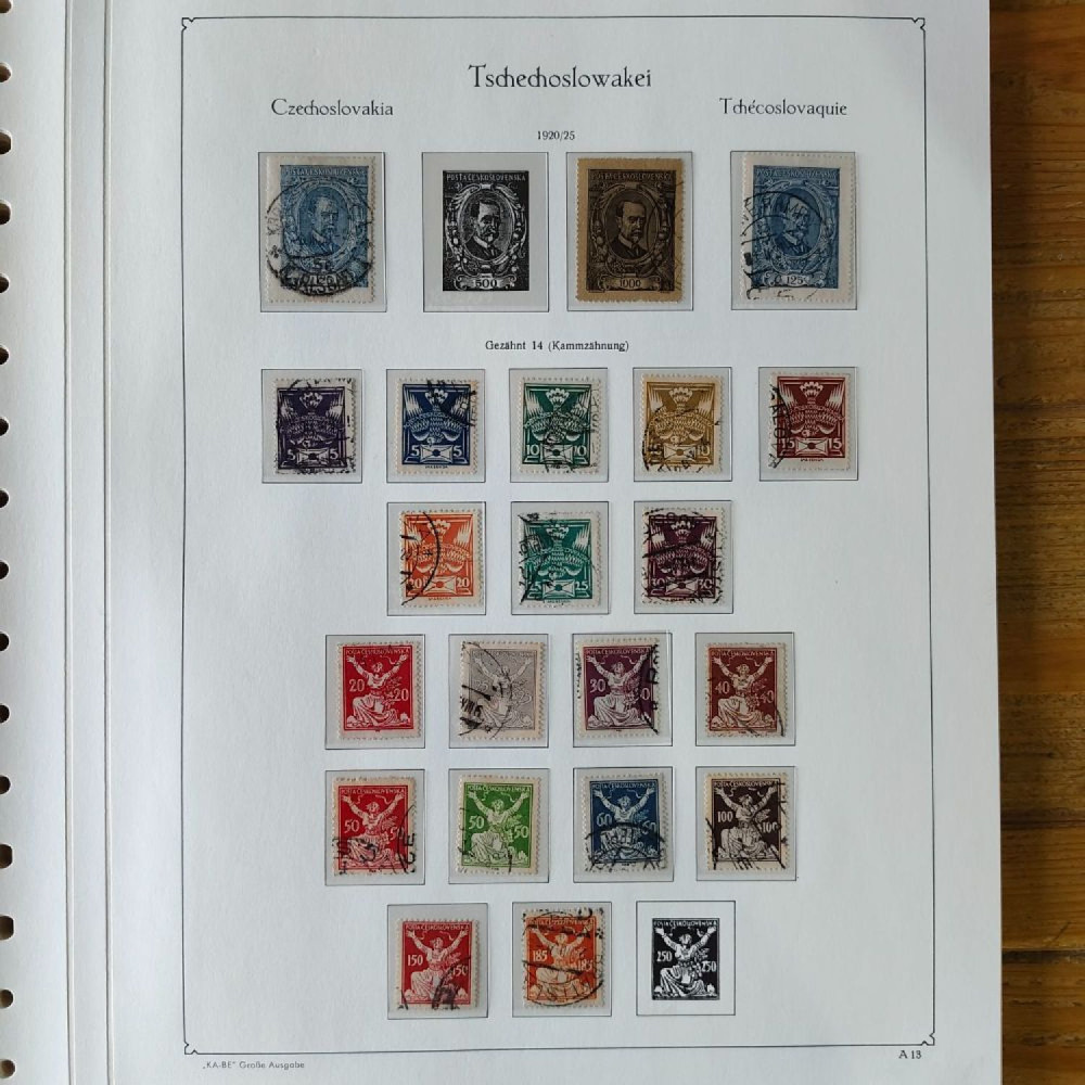 Sbírka známek Sbírka, Mi.#, Krásná sbírka ČSR I a II mix kvality Sbírka známek Sbírka, Mi.#, Krásná sbírka ČSR I a II mix kvality