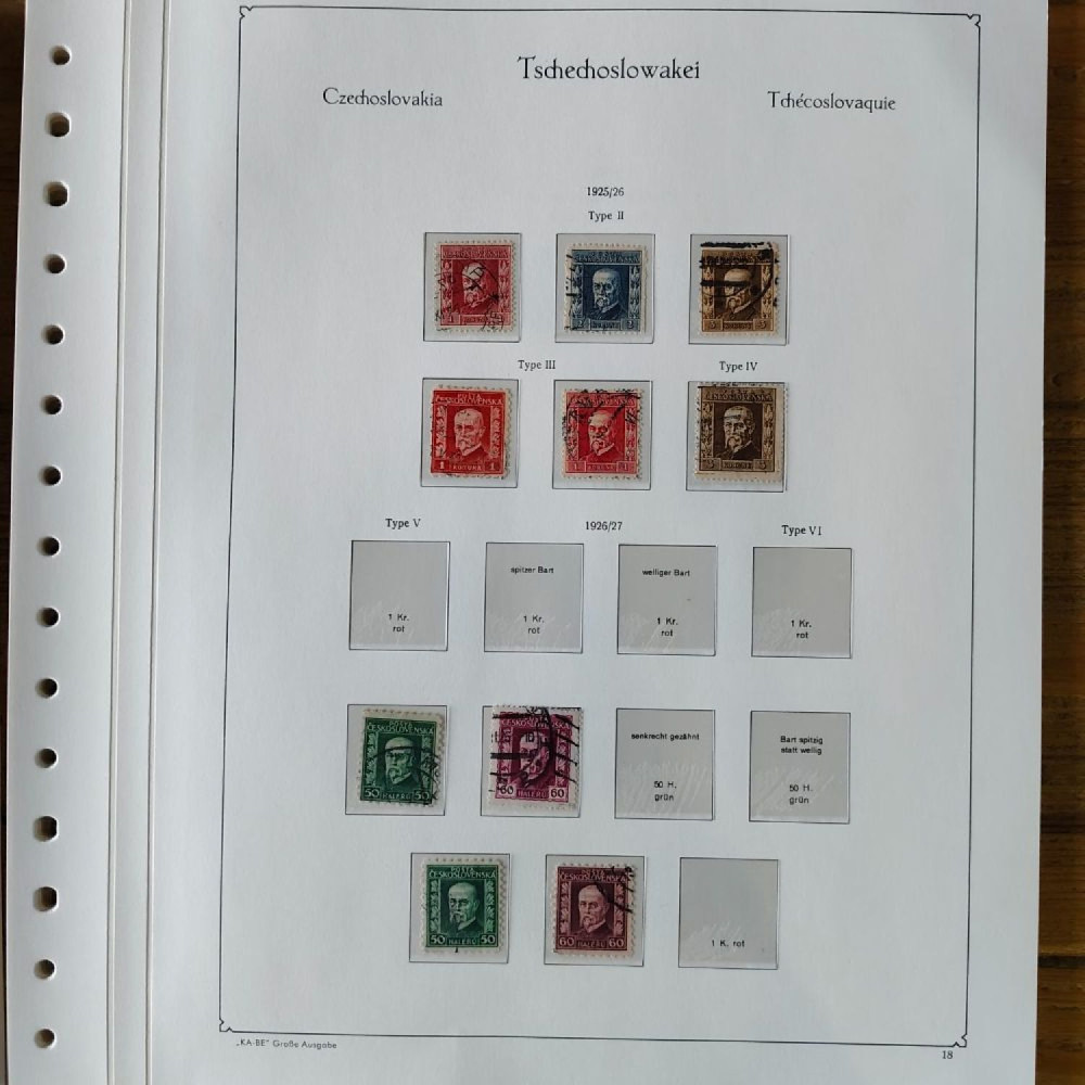 Sbírka známek Sbírka, Mi.#, Krásná sbírka ČSR I a II mix kvality Sbírka známek Sbírka, Mi.#, Krásná sbírka ČSR I a II mix kvality