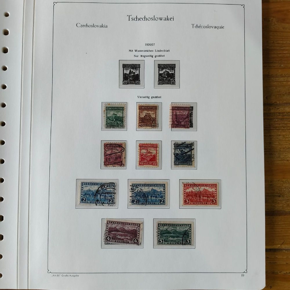 Sbírka známek Sbírka, Mi.#, Krásná sbírka ČSR I a II mix kvality Sbírka známek Sbírka, Mi.#, Krásná sbírka ČSR I a II mix kvality