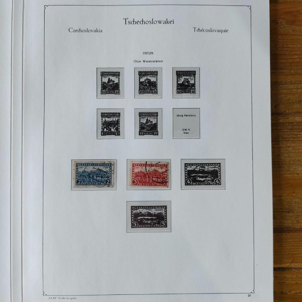 Sbírka známek Sbírka, Mi.#, Krásná sbírka ČSR I a II mix kvality Sbírka známek Sbírka, Mi.#, Krásná sbírka ČSR I a II mix kvality