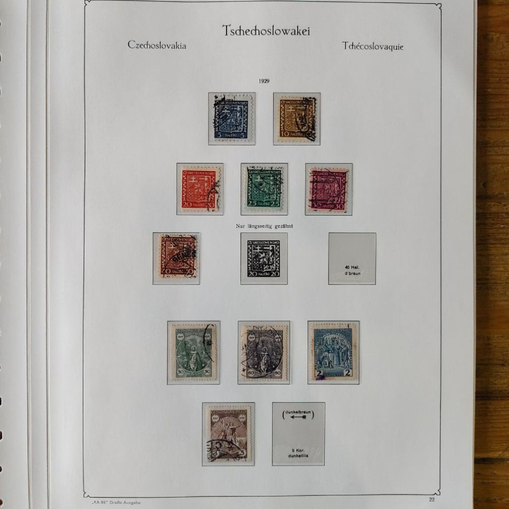 Sbírka známek Sbírka, Mi.#, Krásná sbírka ČSR I a II mix kvality Sbírka známek Sbírka, Mi.#, Krásná sbírka ČSR I a II mix kvality