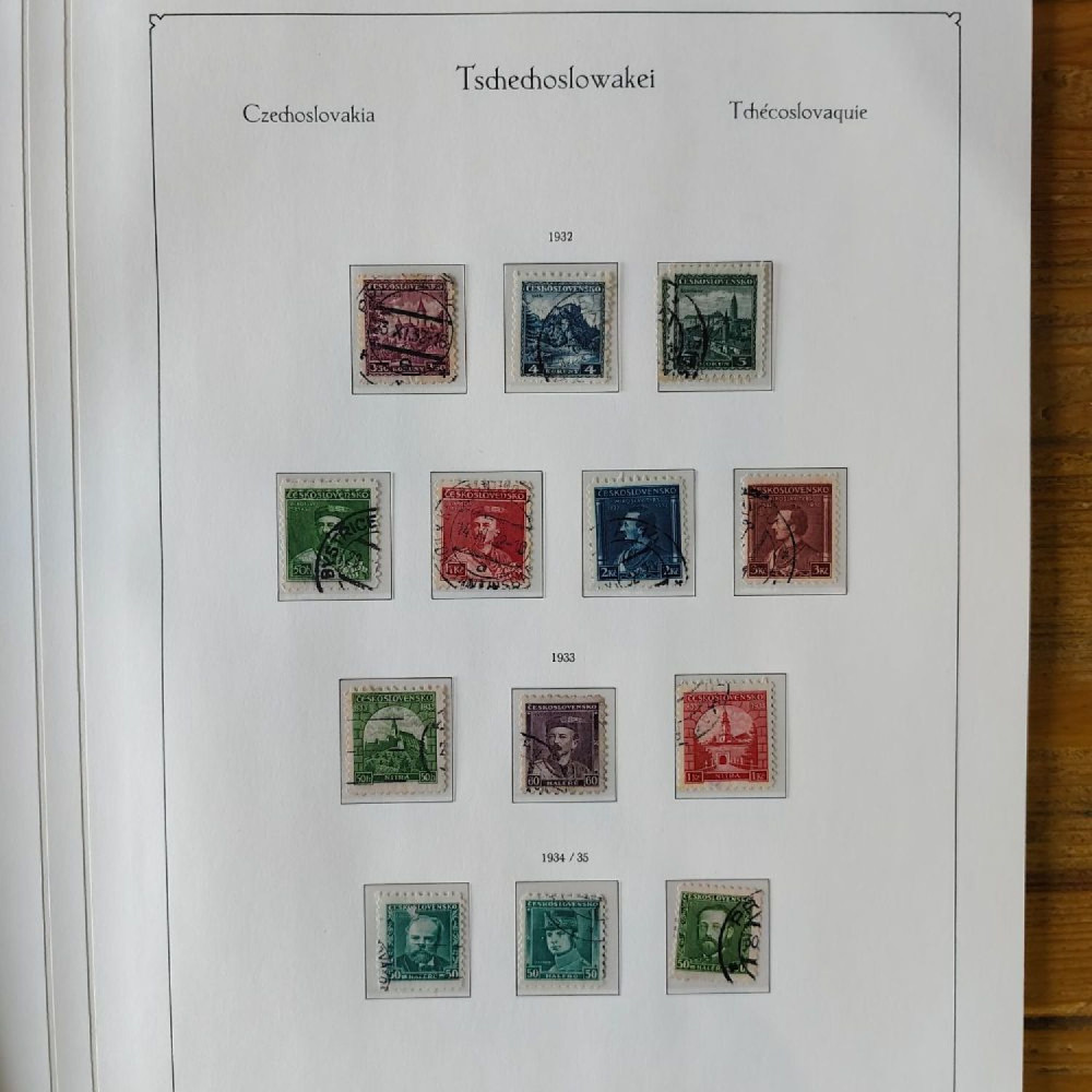 Sbírka známek Sbírka, Mi.#, Krásná sbírka ČSR I a II mix kvality Sbírka známek Sbírka, Mi.#, Krásná sbírka ČSR I a II mix kvality