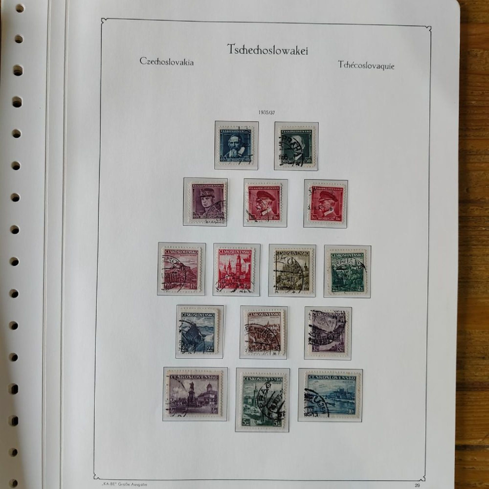 Sbírka známek Sbírka, Mi.#, Krásná sbírka ČSR I a II mix kvality Sbírka známek Sbírka, Mi.#, Krásná sbírka ČSR I a II mix kvality