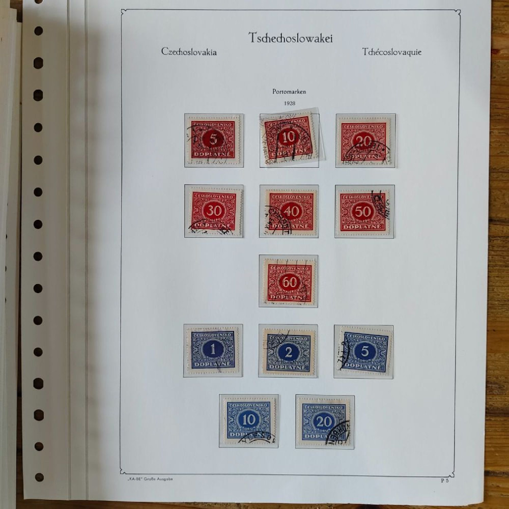 Sbírka známek Sbírka, Mi.#, Krásná sbírka ČSR I a II mix kvality Sbírka známek Sbírka, Mi.#, Krásná sbírka ČSR I a II mix kvality