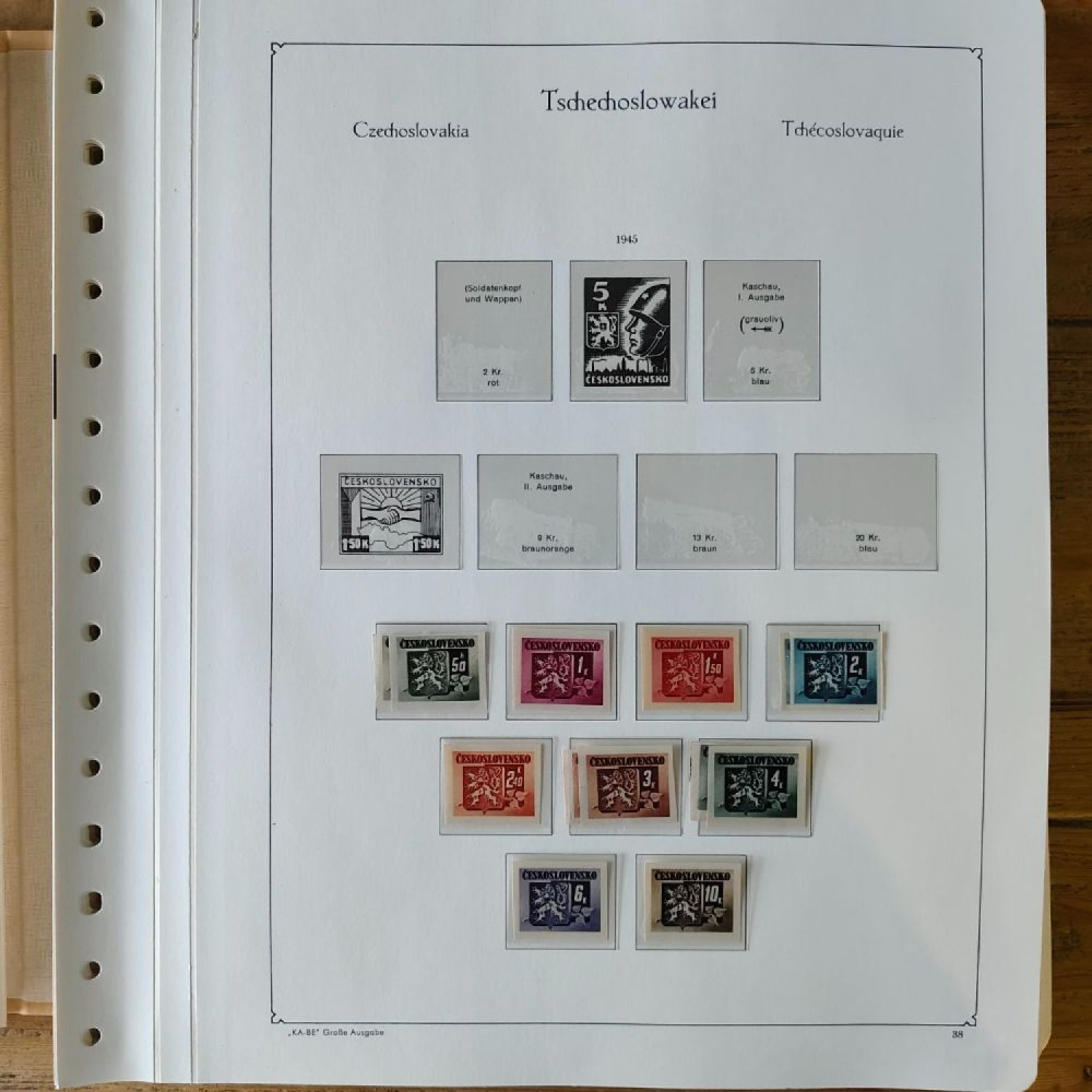 Sbírka známek Sbírka, Mi.#, Krásná sbírka ČSR I a II mix kvality Sbírka známek Sbírka, Mi.#, Krásná sbírka ČSR I a II mix kvality
