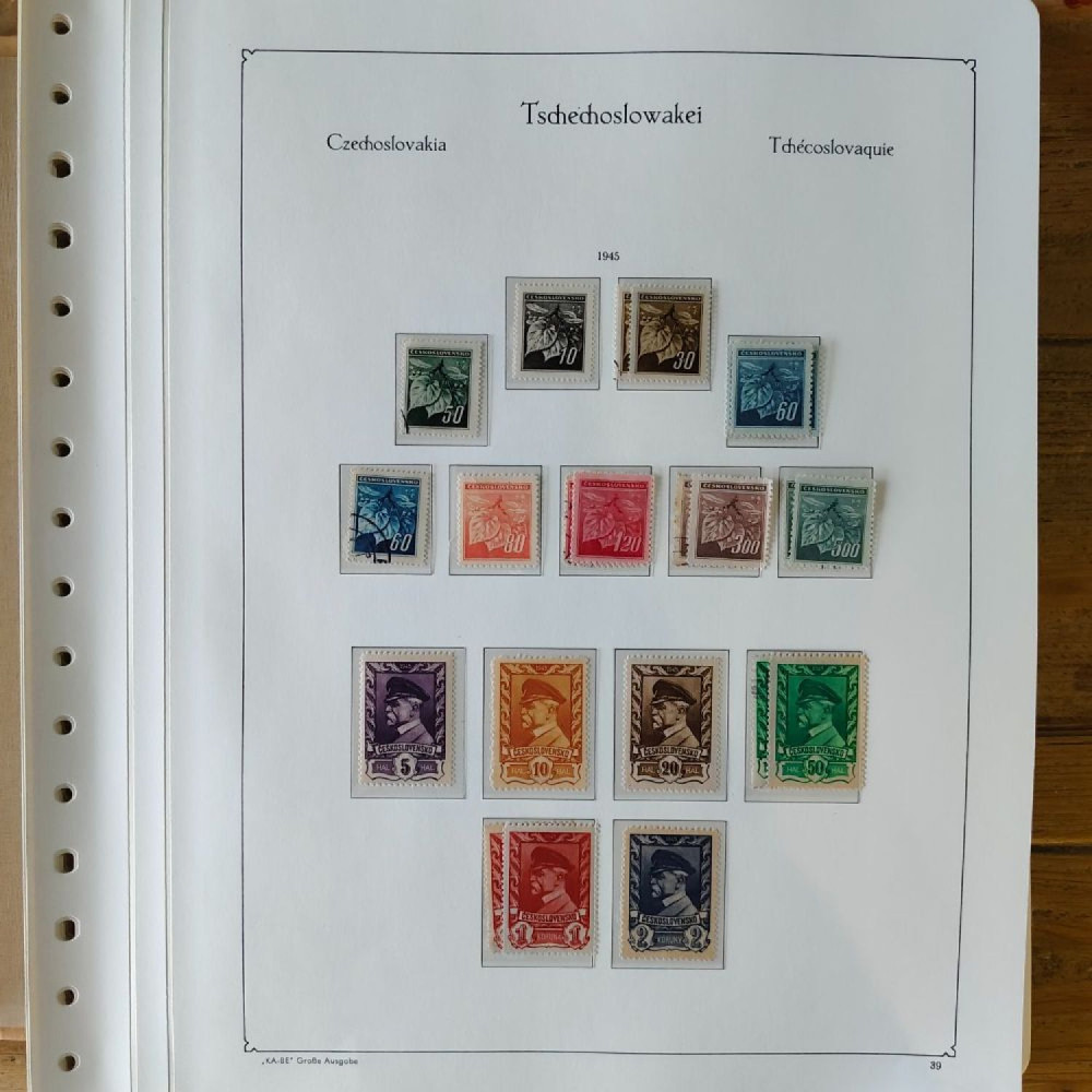 Sbírka známek Sbírka, Mi.#, Krásná sbírka ČSR I a II mix kvality Sbírka známek Sbírka, Mi.#, Krásná sbírka ČSR I a II mix kvality