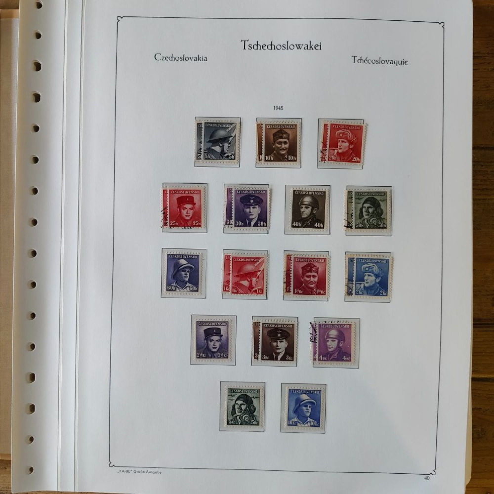 Sbírka známek Sbírka, Mi.#, Krásná sbírka ČSR I a II mix kvality Sbírka známek Sbírka, Mi.#, Krásná sbírka ČSR I a II mix kvality