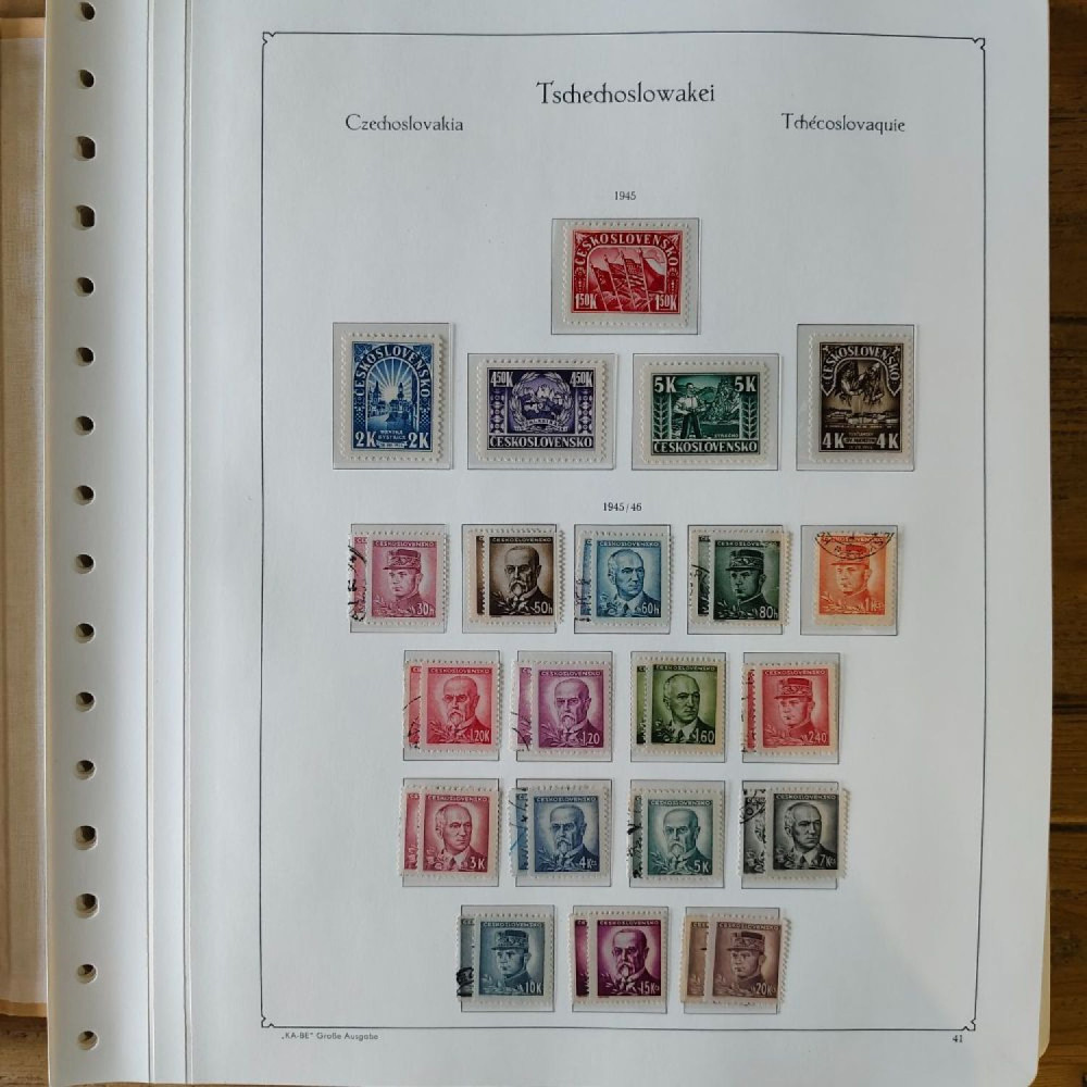 Sbírka známek Sbírka, Mi.#, Krásná sbírka ČSR I a II mix kvality Sbírka známek Sbírka, Mi.#, Krásná sbírka ČSR I a II mix kvality