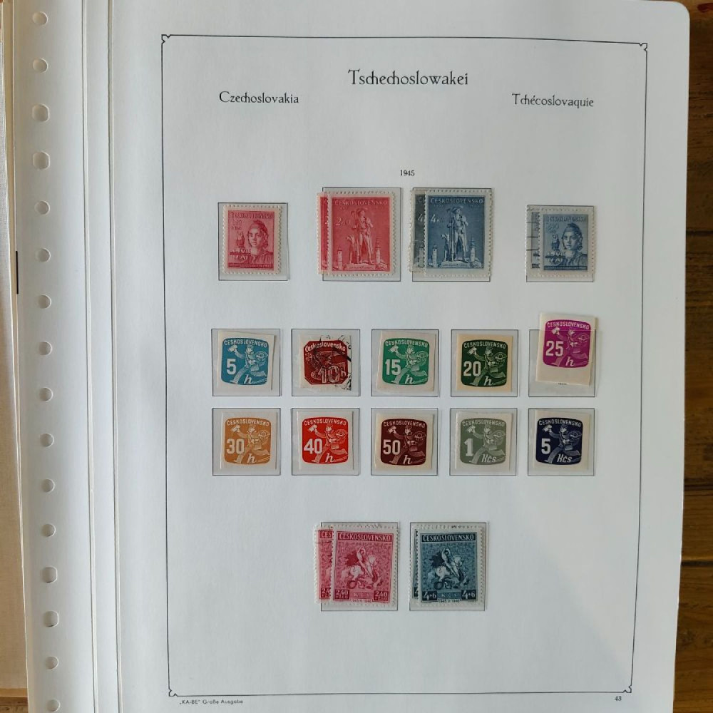 Sbírka známek Sbírka, Mi.#, Krásná sbírka ČSR I a II mix kvality Sbírka známek Sbírka, Mi.#, Krásná sbírka ČSR I a II mix kvality