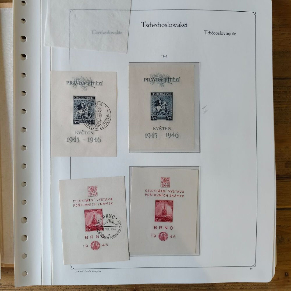 Sbírka známek Sbírka, Mi.#, Krásná sbírka ČSR I a II mix kvality Sbírka známek Sbírka, Mi.#, Krásná sbírka ČSR I a II mix kvality