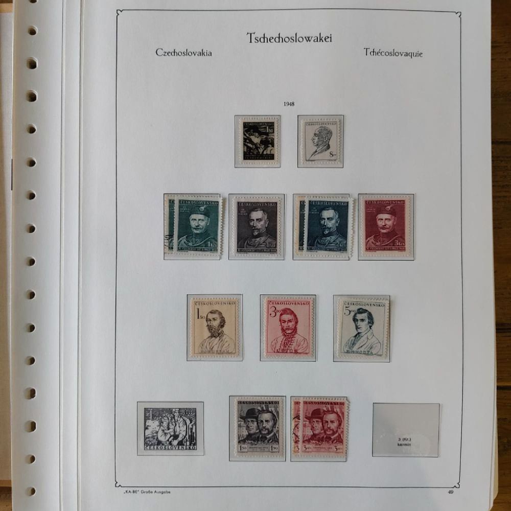 Sbírka známek Sbírka, Mi.#, Krásná sbírka ČSR I a II mix kvality Sbírka známek Sbírka, Mi.#, Krásná sbírka ČSR I a II mix kvality