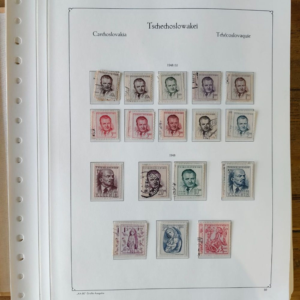 Sbírka známek Sbírka, Mi.#, Krásná sbírka ČSR I a II mix kvality Sbírka známek Sbírka, Mi.#, Krásná sbírka ČSR I a II mix kvality