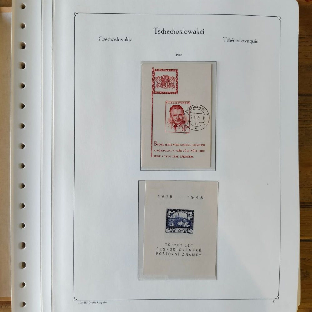 Sbírka známek Sbírka, Mi.#, Krásná sbírka ČSR I a II mix kvality Sbírka známek Sbírka, Mi.#, Krásná sbírka ČSR I a II mix kvality