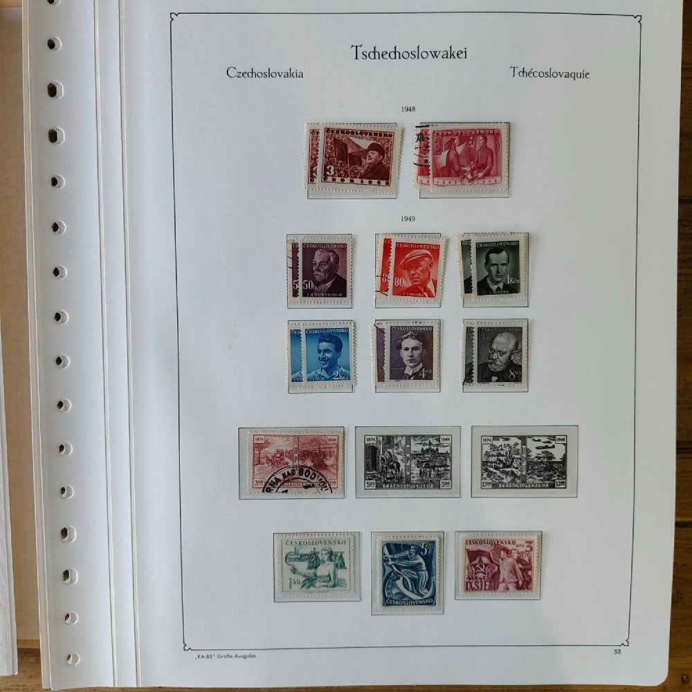 Sbírka známek Sbírka, Mi.#, Krásná sbírka ČSR I a II mix kvality Sbírka známek Sbírka, Mi.#, Krásná sbírka ČSR I a II mix kvality