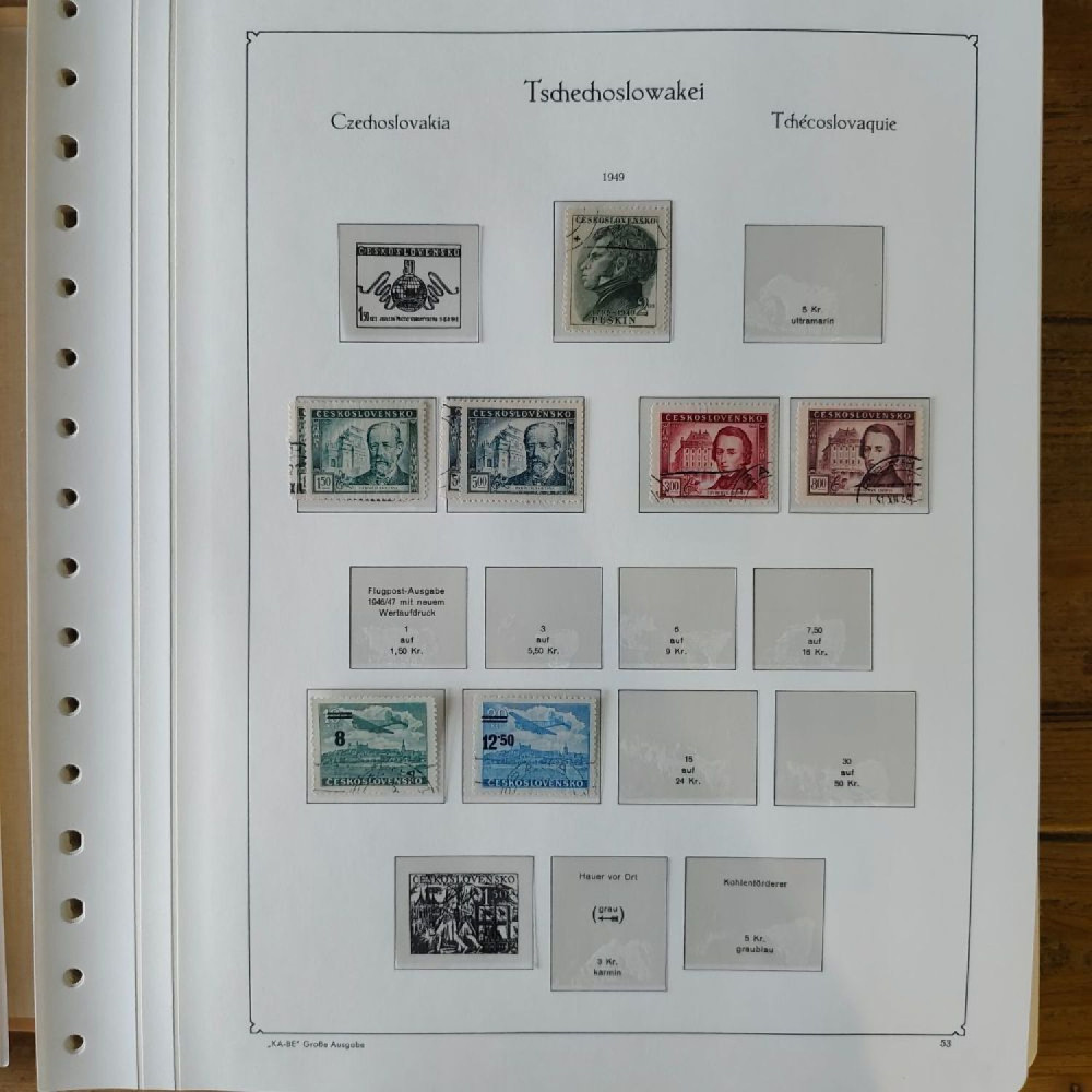 Sbírka známek Sbírka, Mi.#, Krásná sbírka ČSR I a II mix kvality Sbírka známek Sbírka, Mi.#, Krásná sbírka ČSR I a II mix kvality