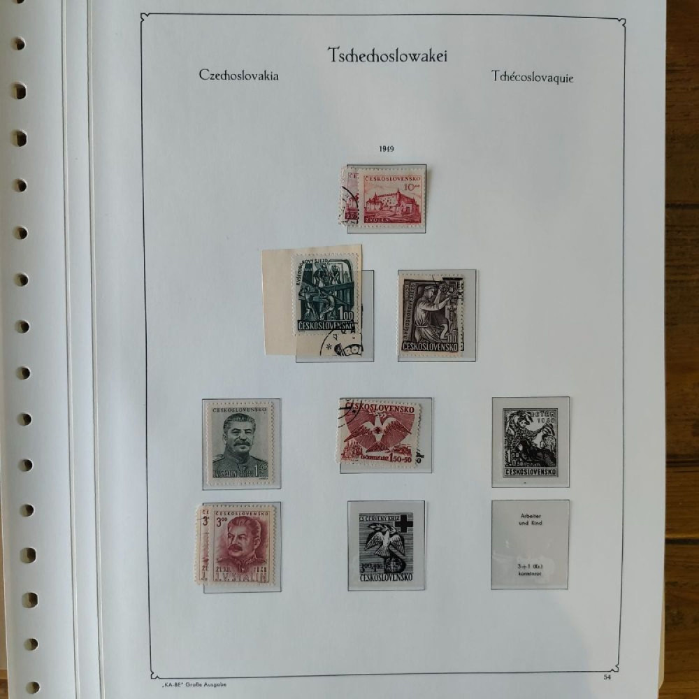 Sbírka známek Sbírka, Mi.#, Krásná sbírka ČSR I a II mix kvality Sbírka známek Sbírka, Mi.#, Krásná sbírka ČSR I a II mix kvality