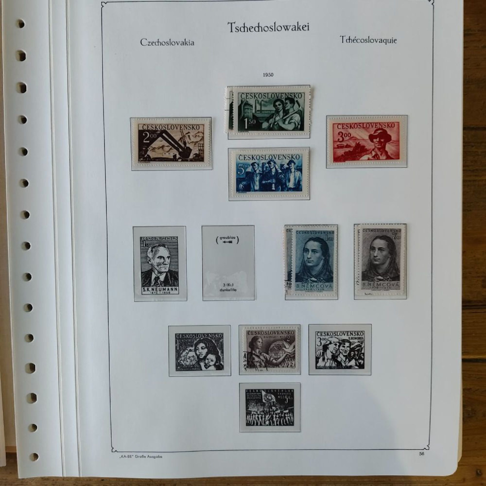 Sbírka známek Sbírka, Mi.#, Krásná sbírka ČSR I a II mix kvality Sbírka známek Sbírka, Mi.#, Krásná sbírka ČSR I a II mix kvality