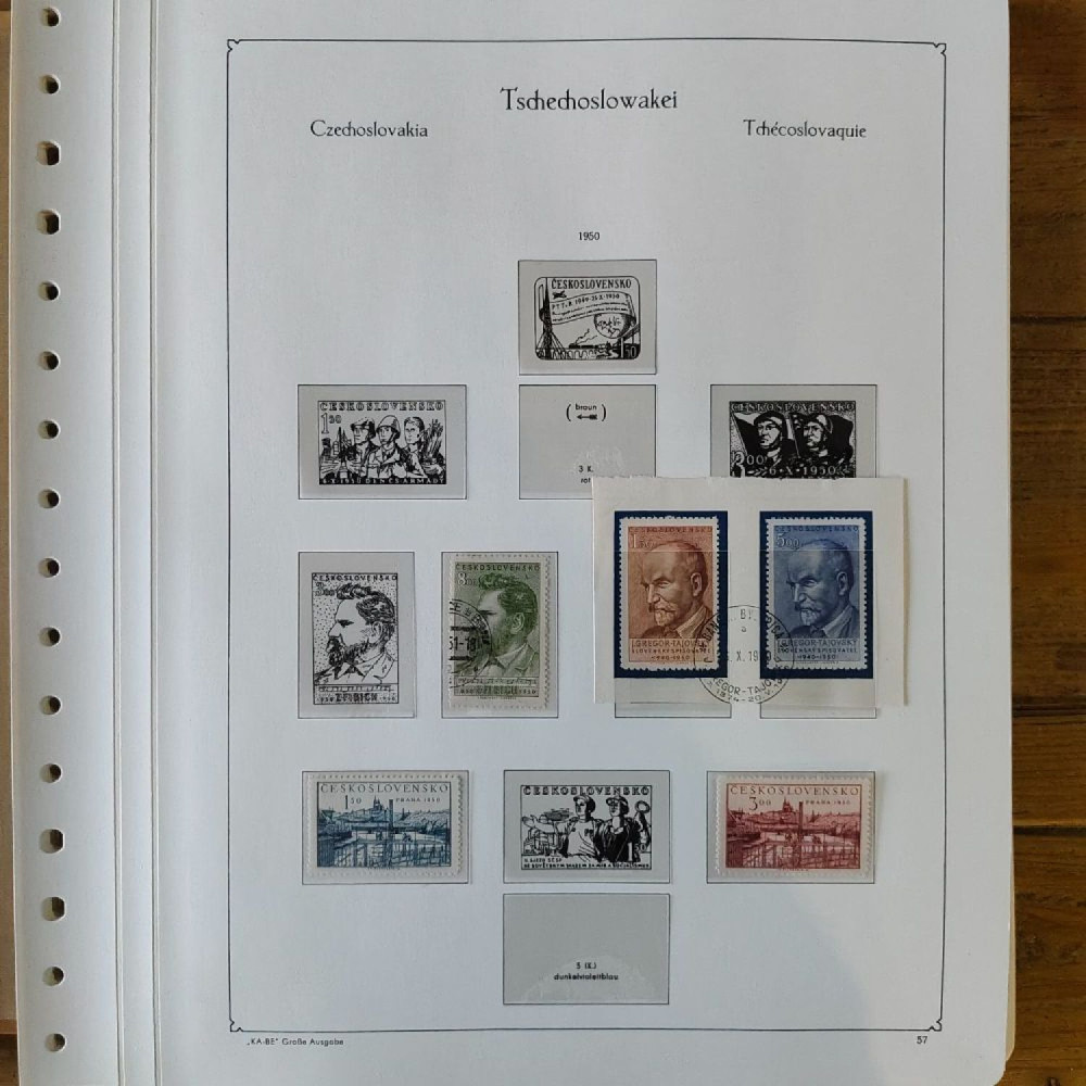 Sbírka známek Sbírka, Mi.#, Krásná sbírka ČSR I a II mix kvality Sbírka známek Sbírka, Mi.#, Krásná sbírka ČSR I a II mix kvality