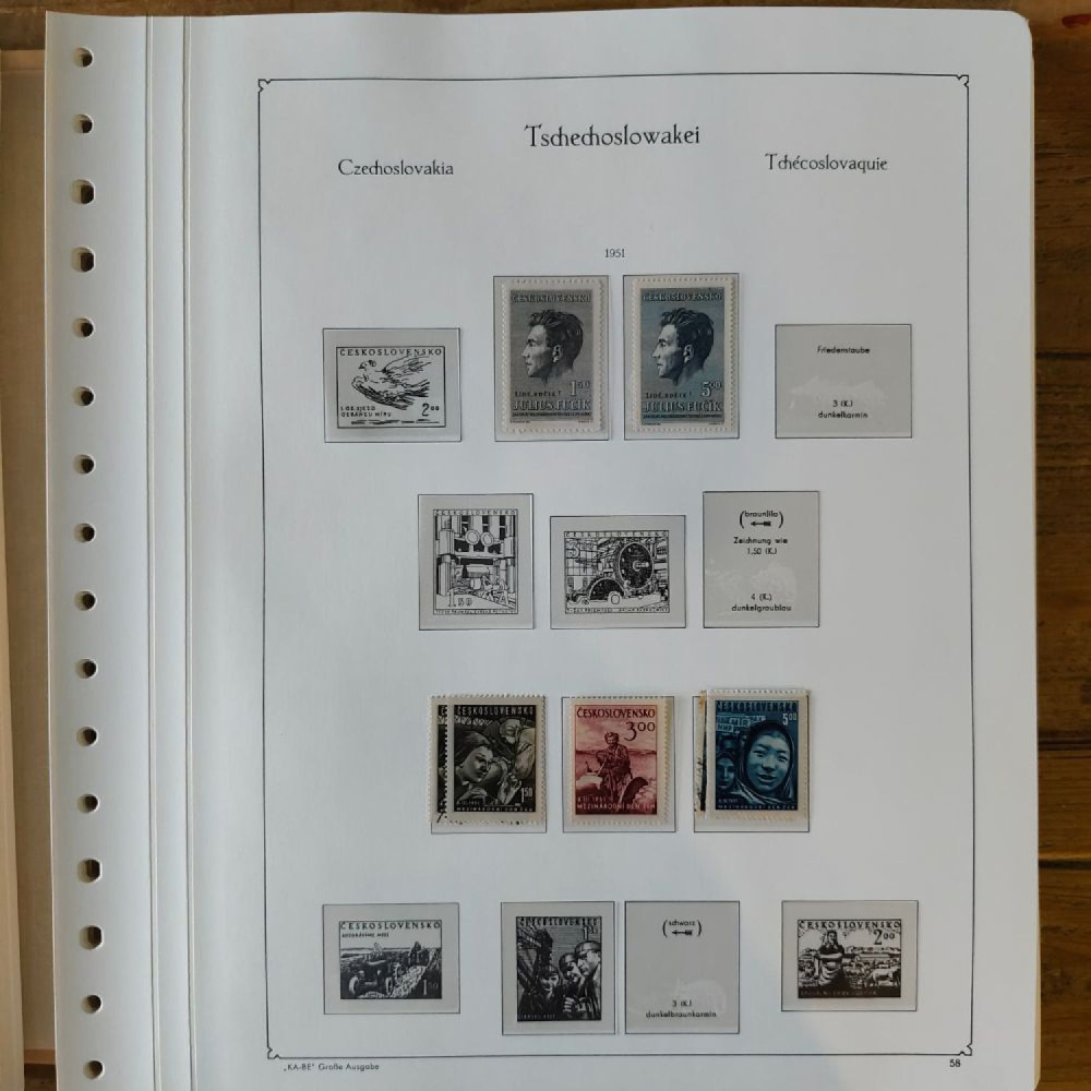 Sbírka známek Sbírka, Mi.#, Krásná sbírka ČSR I a II mix kvality Sbírka známek Sbírka, Mi.#, Krásná sbírka ČSR I a II mix kvality