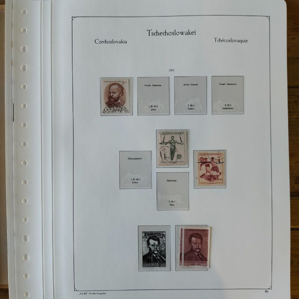 Sbírka známek Sbírka, Mi.#, Krásná sbírka ČSR I a II mix kvality Sbírka známek Sbírka, Mi.#, Krásná sbírka ČSR I a II mix kvality