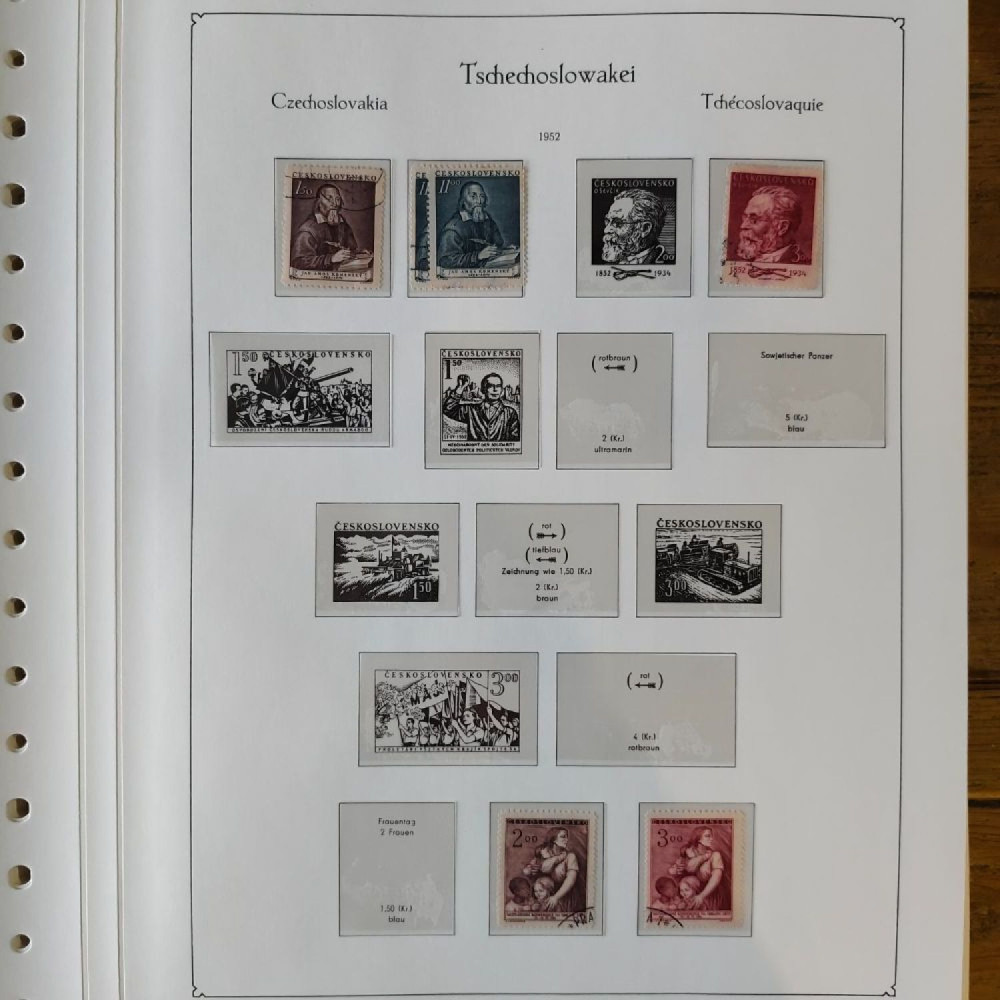 Sbírka známek Sbírka, Mi.#, Krásná sbírka ČSR I a II mix kvality Sbírka známek Sbírka, Mi.#, Krásná sbírka ČSR I a II mix kvality