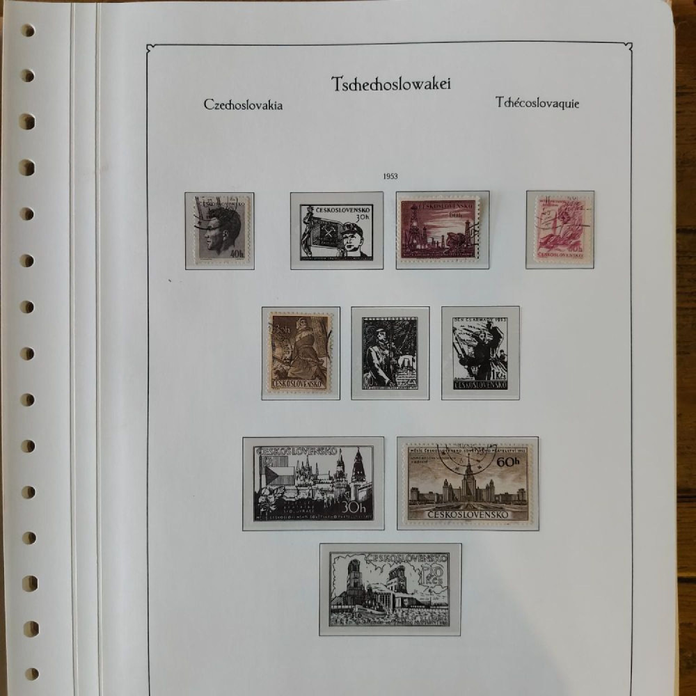 Sbírka známek Sbírka, Mi.#, Krásná sbírka ČSR I a II mix kvality Sbírka známek Sbírka, Mi.#, Krásná sbírka ČSR I a II mix kvality