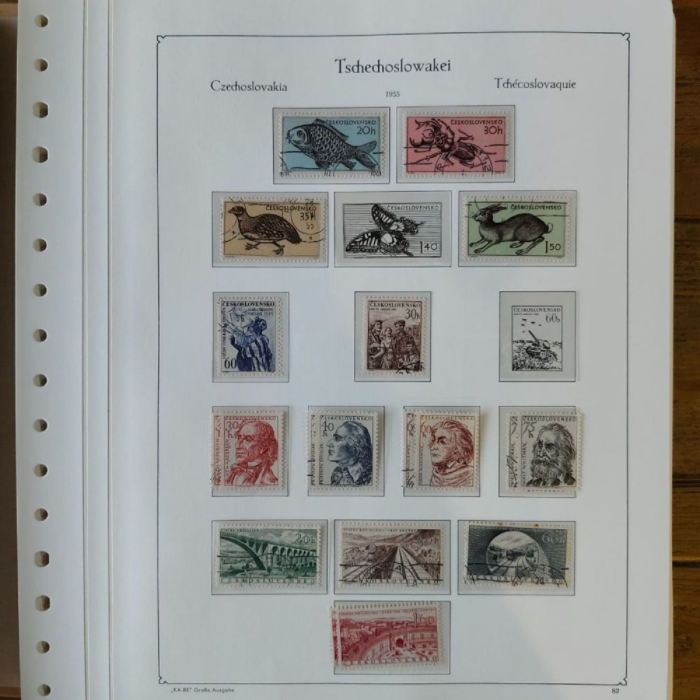 Sbírka známek Sbírka, Mi.#, Krásná sbírka ČSR I a II mix kvality Sbírka známek Sbírka, Mi.#, Krásná sbírka ČSR I a II mix kvality