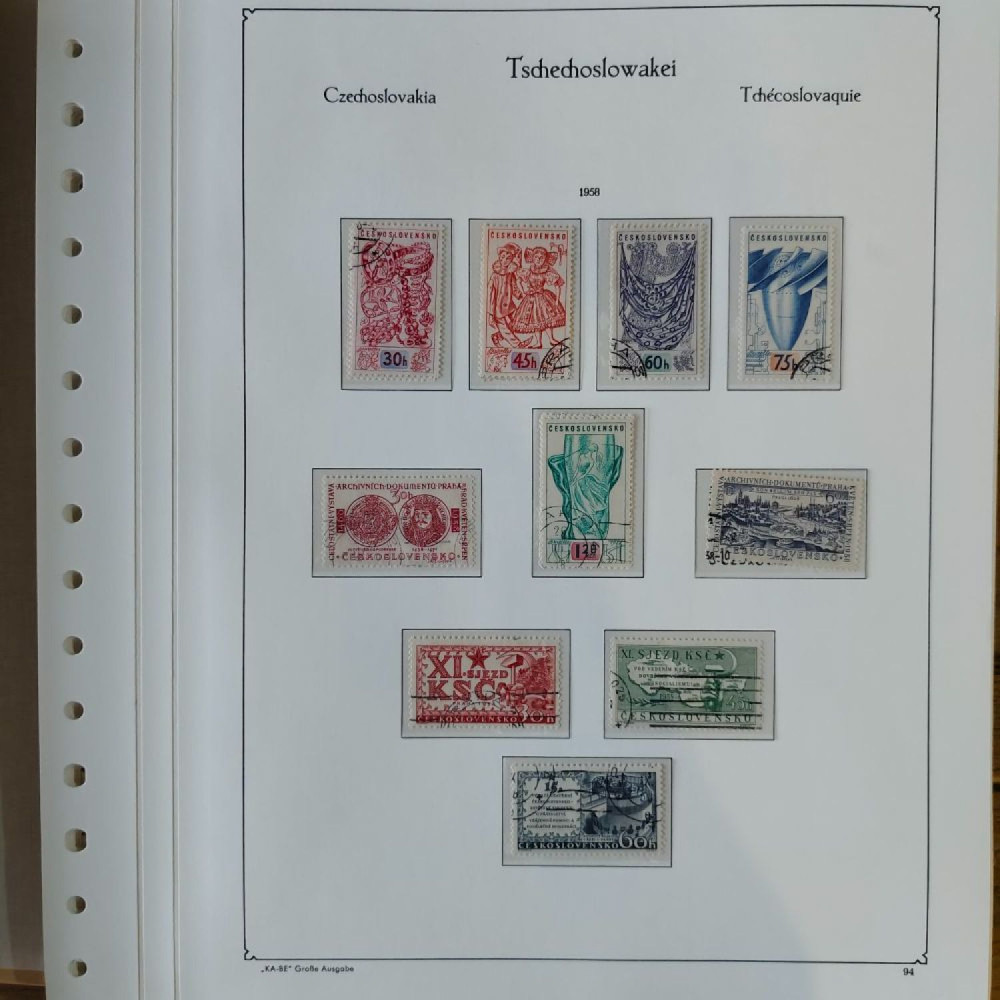 Sbírka známek Sbírka, Mi.#, Krásná sbírka ČSR I a II mix kvality Sbírka známek Sbírka, Mi.#, Krásná sbírka ČSR I a II mix kvality