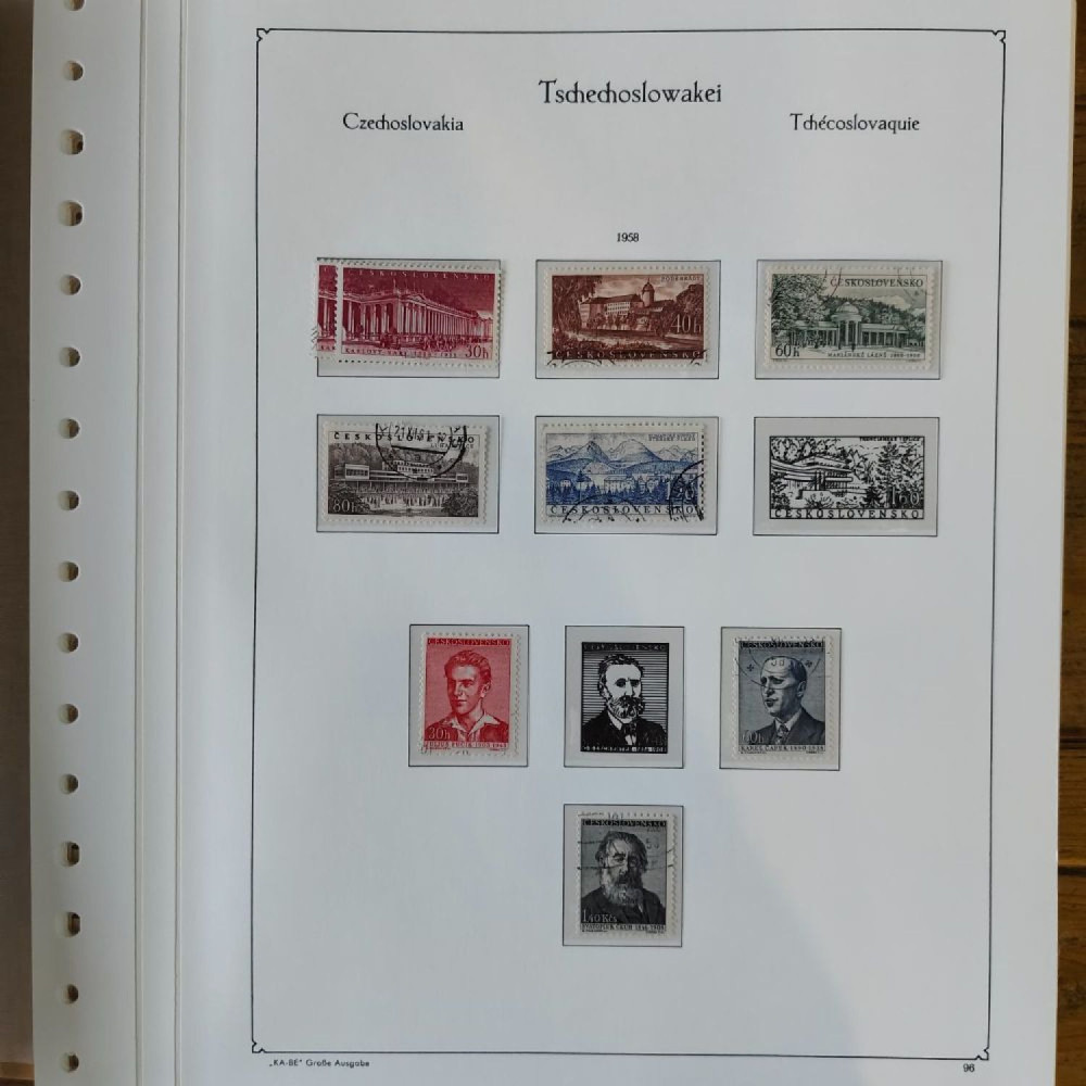 Sbírka známek Sbírka, Mi.#, Krásná sbírka ČSR I a II mix kvality Sbírka známek Sbírka, Mi.#, Krásná sbírka ČSR I a II mix kvality