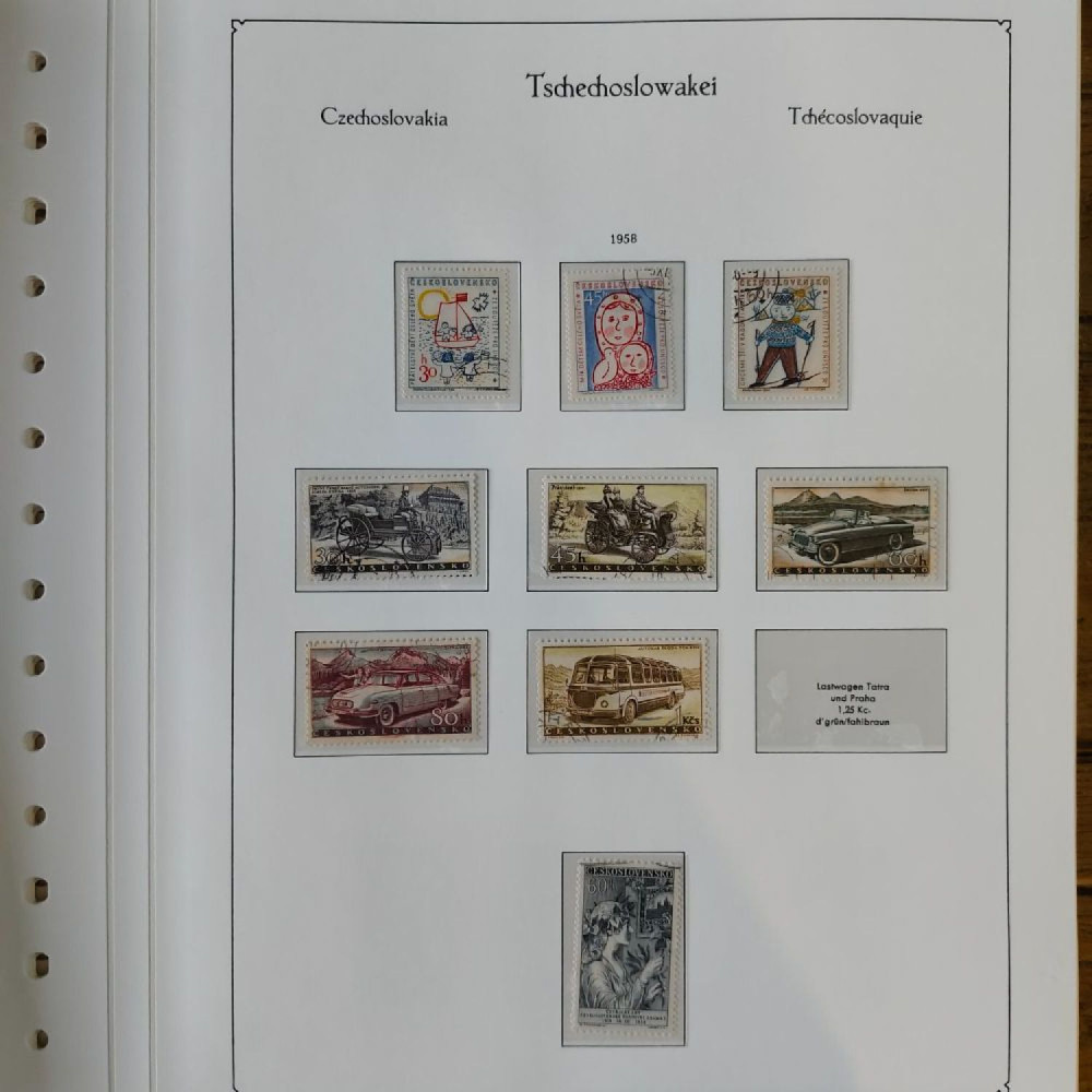 Sbírka známek Sbírka, Mi.#, Krásná sbírka ČSR I a II mix kvality Sbírka známek Sbírka, Mi.#, Krásná sbírka ČSR I a II mix kvality