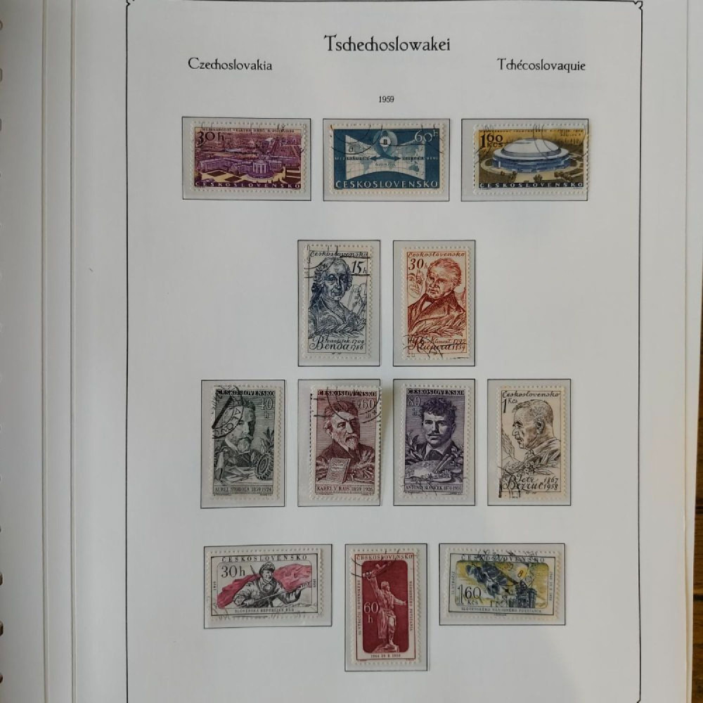 Sbírka známek Sbírka, Mi.#, Krásná sbírka ČSR I a II mix kvality Sbírka známek Sbírka, Mi.#, Krásná sbírka ČSR I a II mix kvality