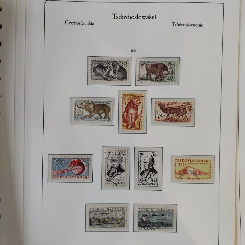 Sbírka známek Sbírka, Mi.#, Krásná sbírka ČSR I a II mix kvality Sbírka známek Sbírka, Mi.#, Krásná sbírka ČSR I a II mix kvality