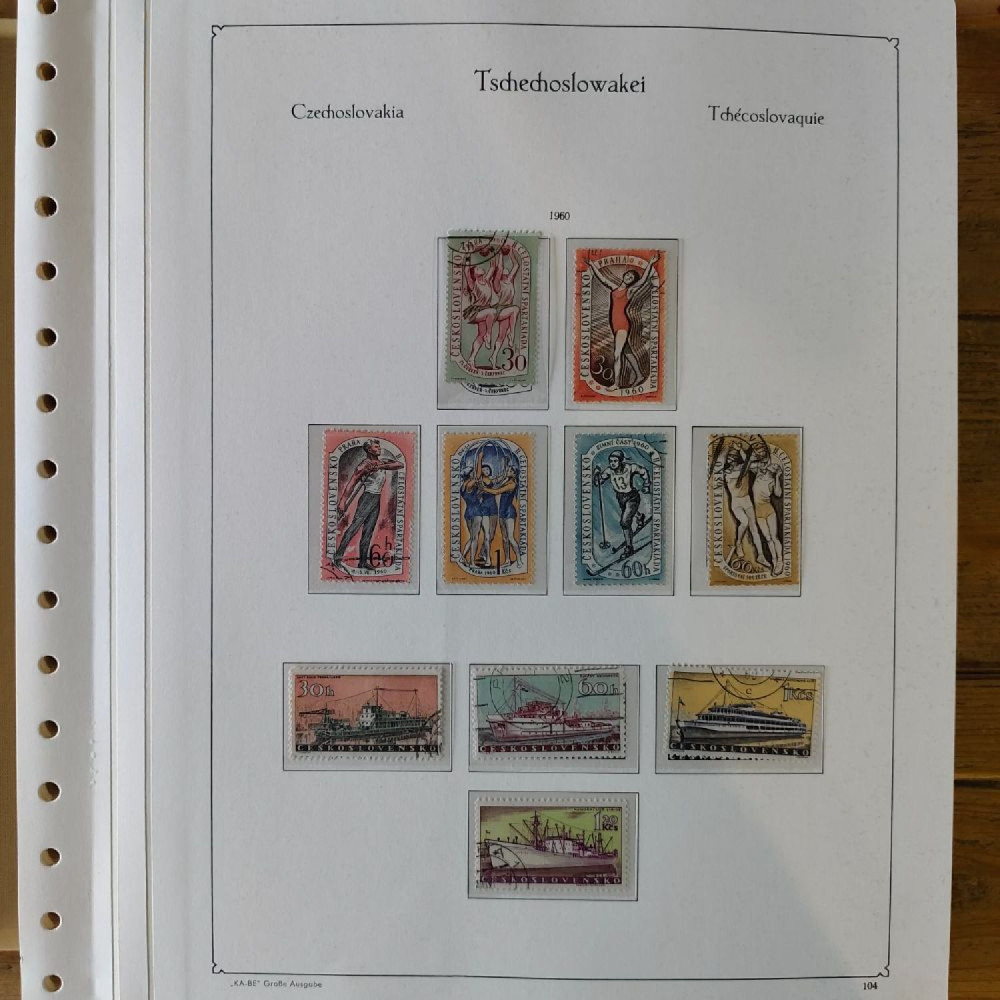 Sbírka známek Sbírka, Mi.#, Krásná sbírka ČSR I a II mix kvality Sbírka známek Sbírka, Mi.#, Krásná sbírka ČSR I a II mix kvality