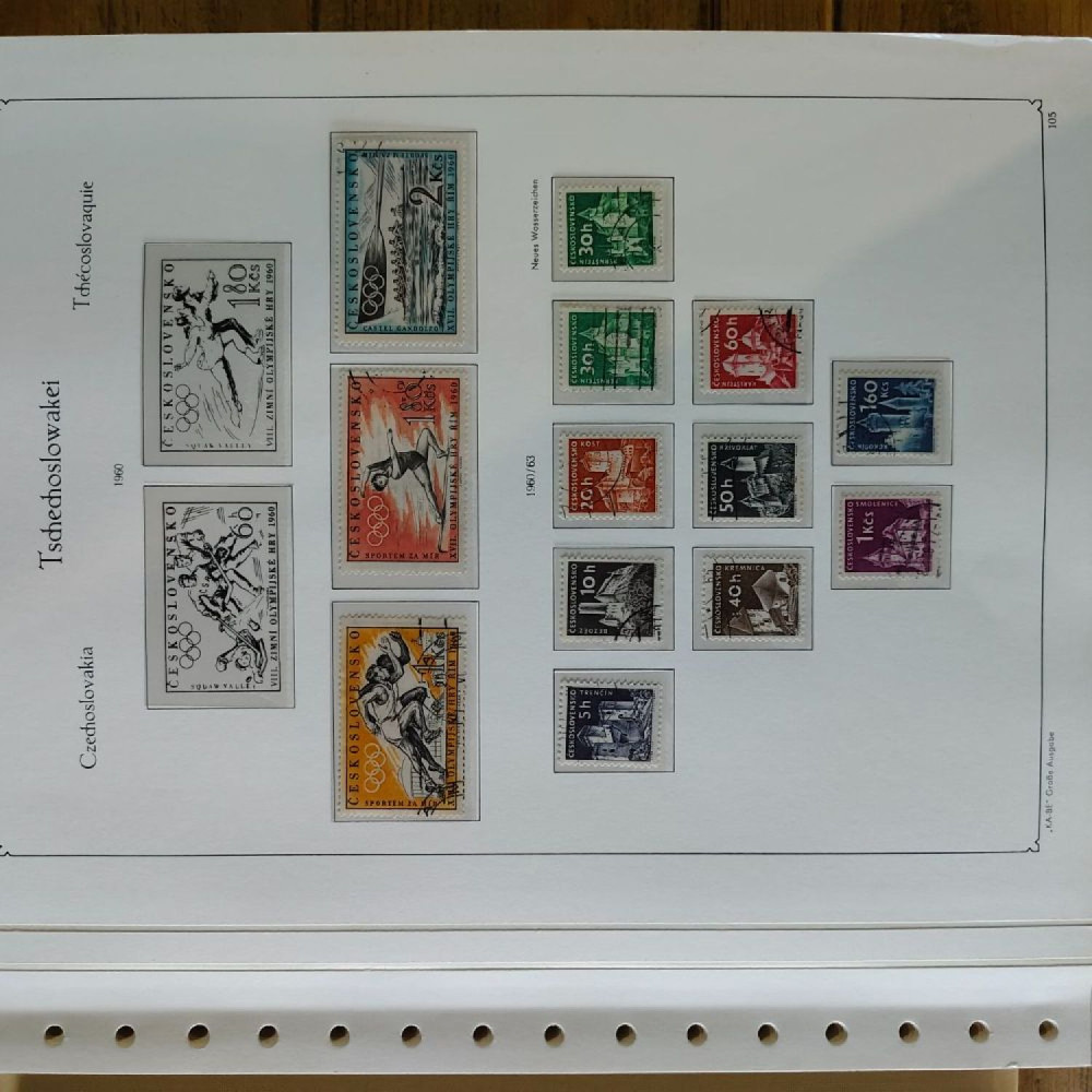 Sbírka známek Sbírka, Mi.#, Krásná sbírka ČSR I a II mix kvality Sbírka známek Sbírka, Mi.#, Krásná sbírka ČSR I a II mix kvality