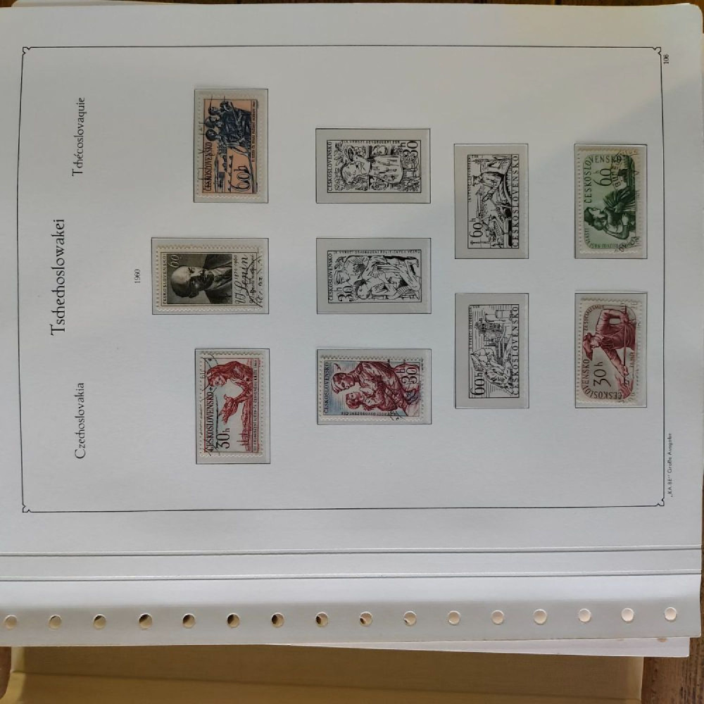 Sbírka známek Sbírka, Mi.#, Krásná sbírka ČSR I a II mix kvality Sbírka známek Sbírka, Mi.#, Krásná sbírka ČSR I a II mix kvality