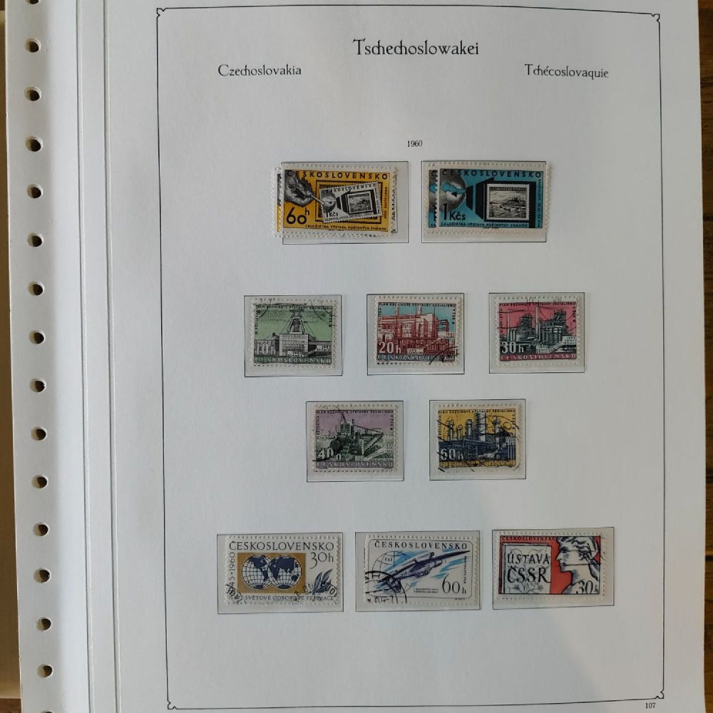 Sbírka známek Sbírka, Mi.#, Krásná sbírka ČSR I a II mix kvality Sbírka známek Sbírka, Mi.#, Krásná sbírka ČSR I a II mix kvality