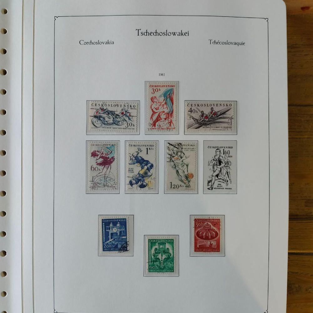 Sbírka známek Sbírka, Mi.#, Krásná sbírka ČSR I a II mix kvality Sbírka známek Sbírka, Mi.#, Krásná sbírka ČSR I a II mix kvality