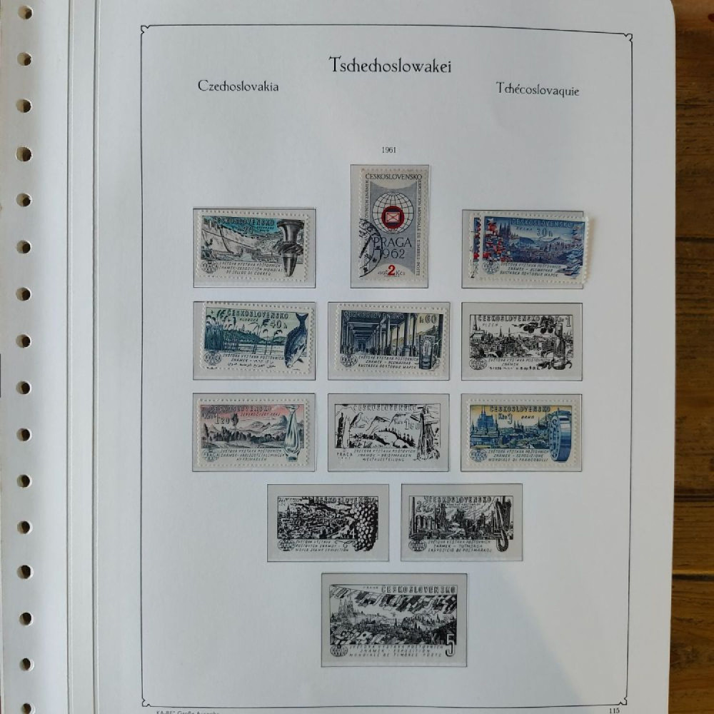 Sbírka známek Sbírka, Mi.#, Krásná sbírka ČSR I a II mix kvality Sbírka známek Sbírka, Mi.#, Krásná sbírka ČSR I a II mix kvality