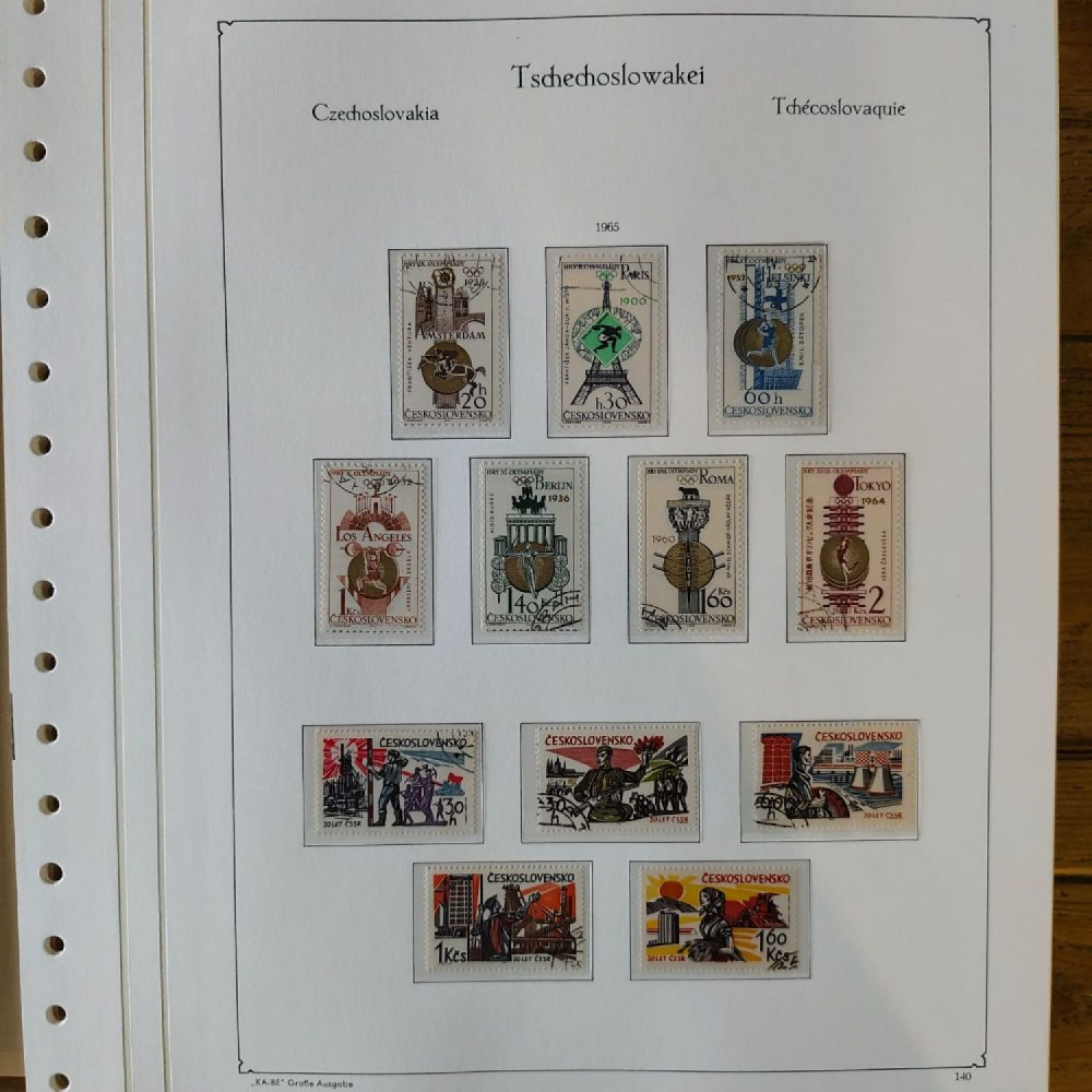 Sbírka známek Sbírka, Mi.#, Krásná sbírka ČSR I a II mix kvality Sbírka známek Sbírka, Mi.#, Krásná sbírka ČSR I a II mix kvality