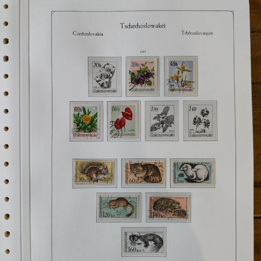 Sbírka známek Sbírka, Mi.#, Krásná sbírka ČSR I a II mix kvality Sbírka známek Sbírka, Mi.#, Krásná sbírka ČSR I a II mix kvality