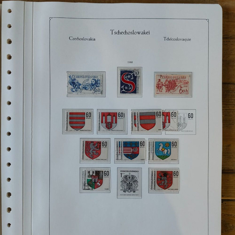 Sbírka známek Sbírka, Mi.#, Krásná sbírka ČSR I a II mix kvality Sbírka známek Sbírka, Mi.#, Krásná sbírka ČSR I a II mix kvality