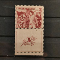 Známka s kupóny ČSR, Pof.512*, 3 Kčs