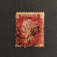 Stamp Great Britain, SG43 (Mi. 16), Used #, 1P Stamp Great Britain, SG43 (Mi. 16), Used #, 1P