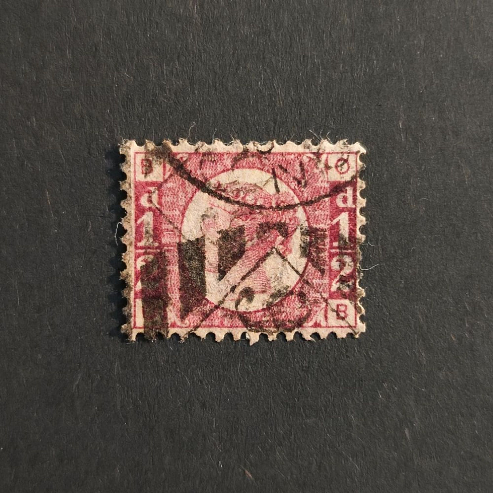 Stamp Great Britain, SG48 (Mi. 36), Used #, ½P Stamp Great Britain, SG48 (Mi. 36), Used #, ½P