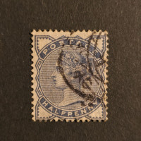 Známka Velká Británie, SG187 (Mi. 72)#, ½P Známka Velká Británie, SG187 (Mi. 72)#, ½P