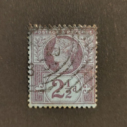 Známka Velká Británie, SG201 (Mi. 89b)#, 2½P Známka Velká Británie, SG201 (Mi. 89b)#, 2½P