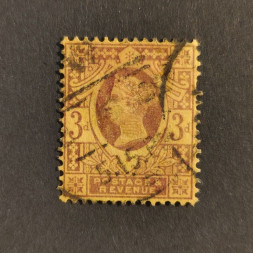 Známka Velká Británie, SG202 (Mi. 90a)#, 3P Známka Velká Británie, SG202 (Mi. 90a)#, 3P