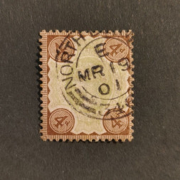 Známka Velká Británie, SG205 (Mi. 91b)#, 4P Známka Velká Británie, SG205 (Mi. 91b)#, 4P